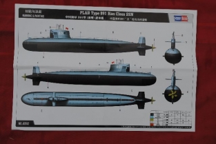 Hobby Boss 83512 PLAN Type 091 Han Class SSN Submarine